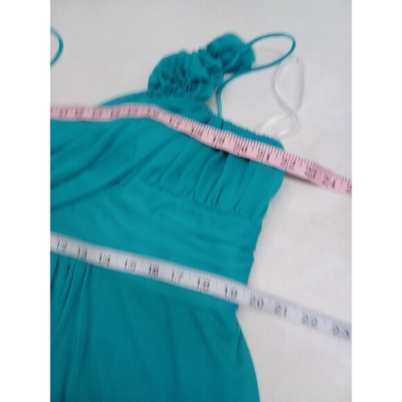 Vtg Cindy Usa Green Chiffon Strapless Bridesmaid Prom Formal Maxi Dress Sz 4XL - Picture 9 of 12